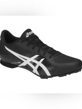 ASICS Black and White Track Shoes EUC